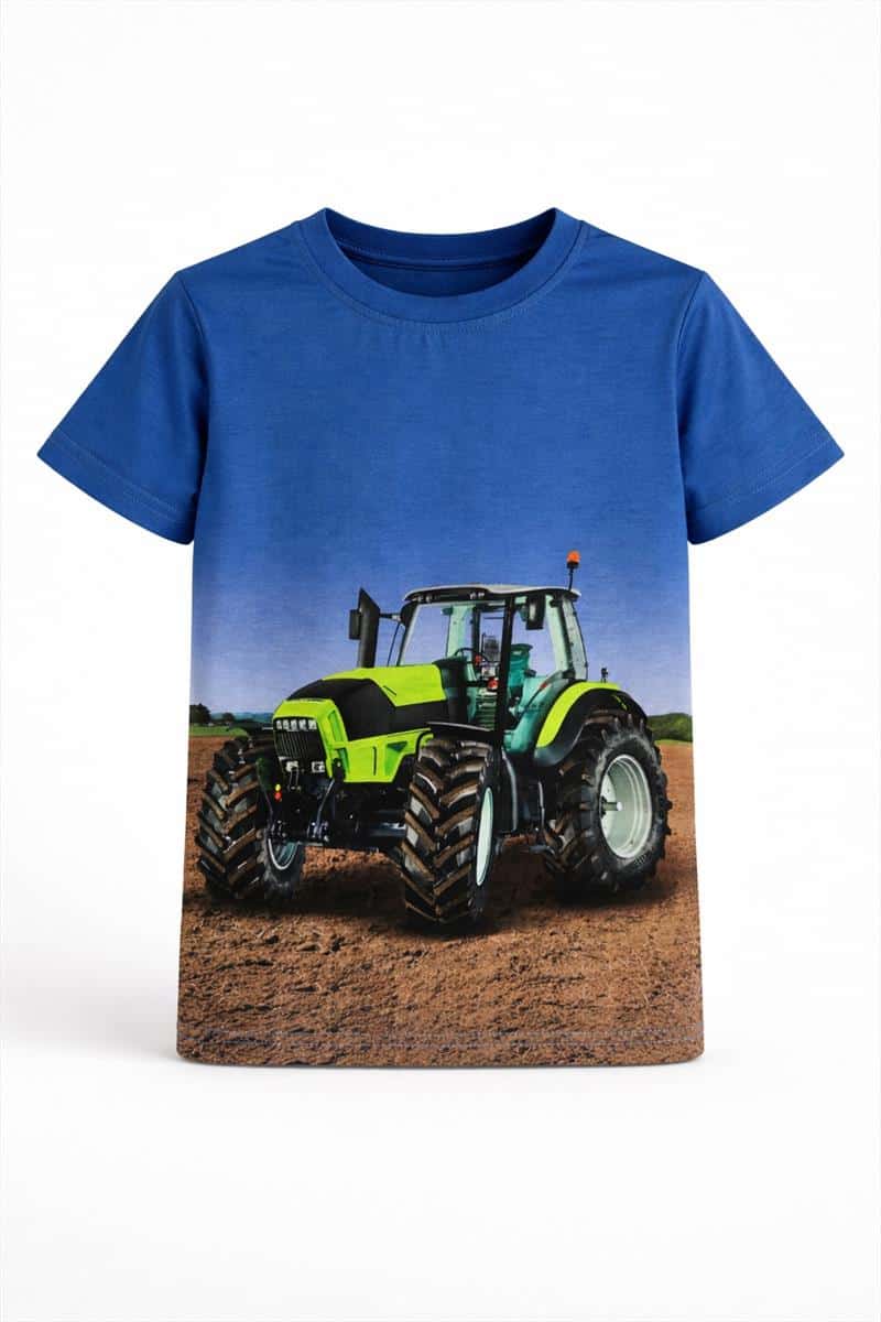 picture-7.aspx T-shirt met Deutz Tractor print | Blauw | Squared and Cubed | Maten 92 t/m 128